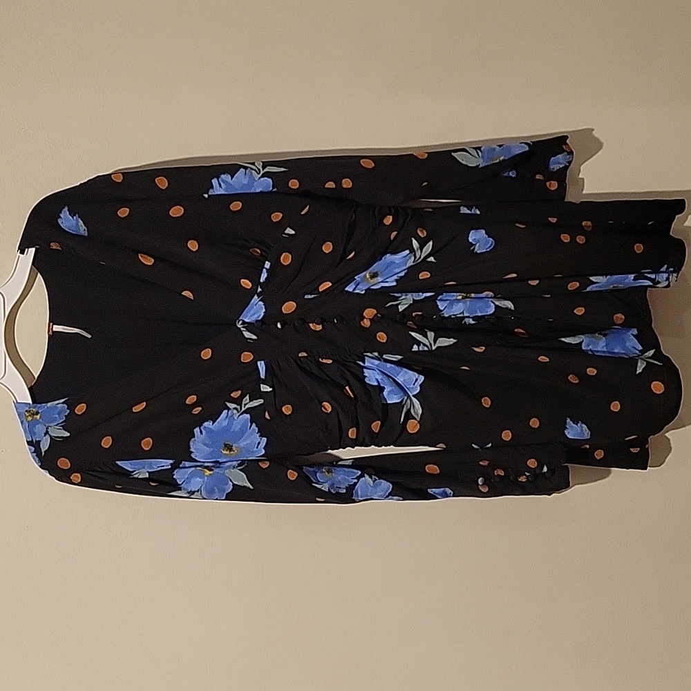 ❤️ FREE PEOPLE DATE NIGHT MINI DRESS, MOONLIGHT COMBO, SMALL - Picture 4 of 13